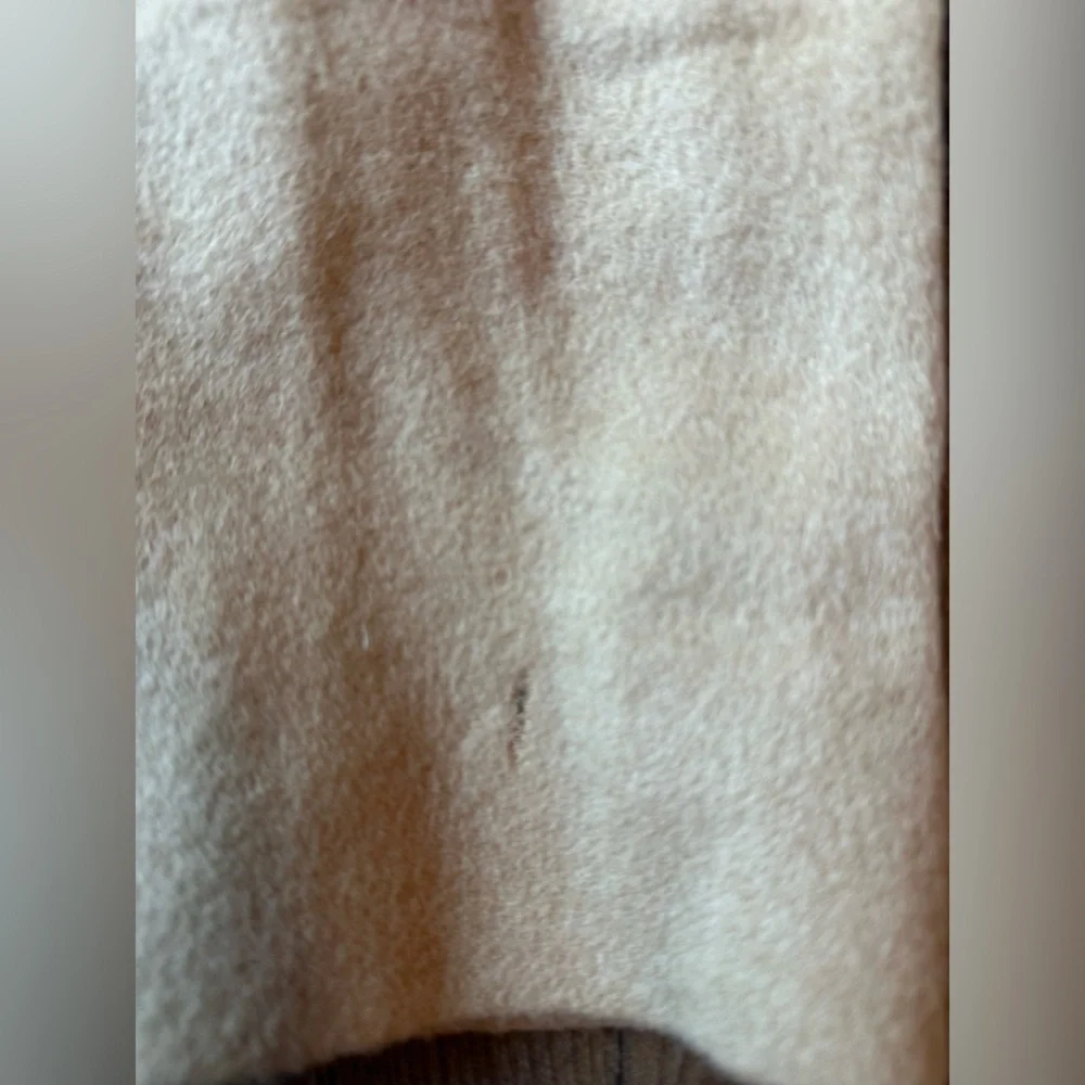 VTG Jos A Bank Camel Hair Coat Mens 43R Tan Wool Overcoat Classic Flawed